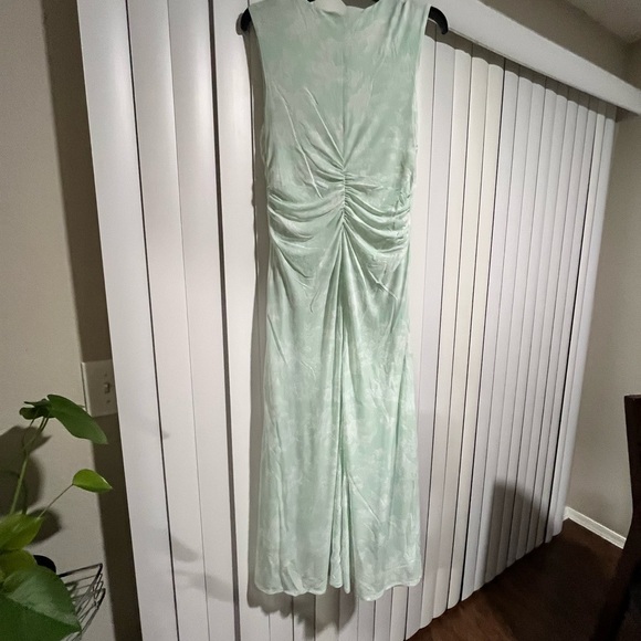A New Day Mint Green Ruched Maxi Dress - Picture 6 of 8